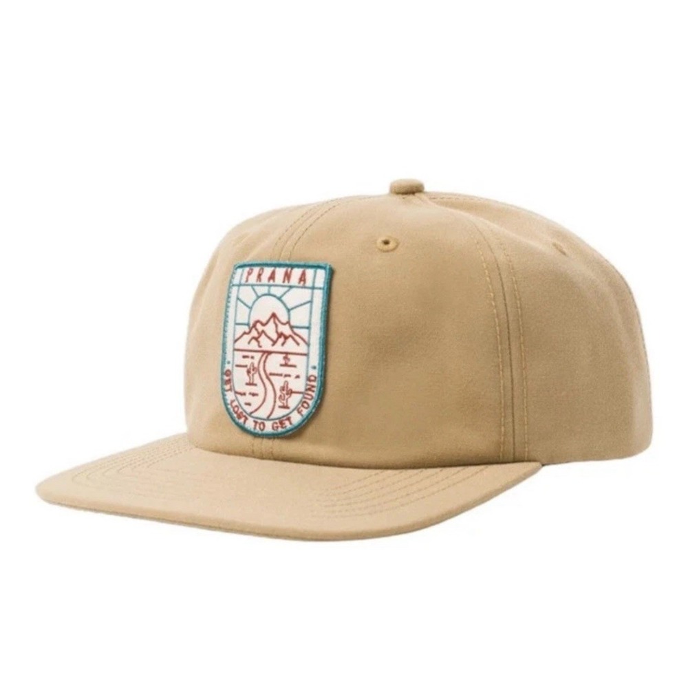 Prana Khaki Patch Snapback Hat